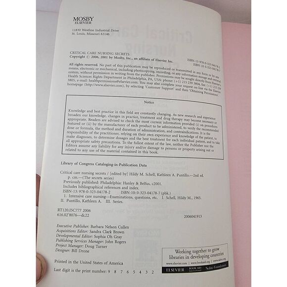 Critical Care Nursing Secrets 2nd Edition by Hildy Schell & Kathleen Puntillo - Picture 6 of 8